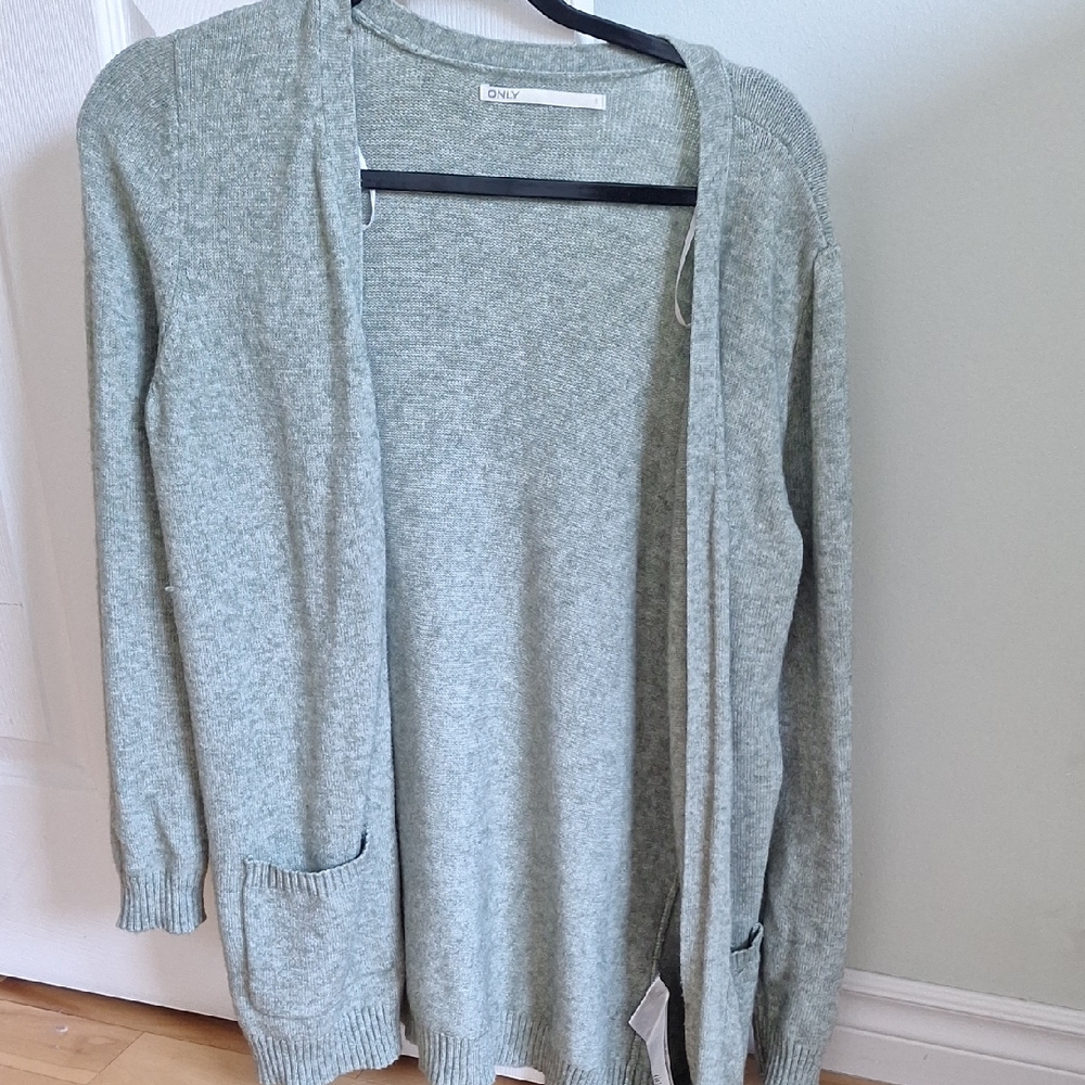ONLY Women's Light Green Cardigan